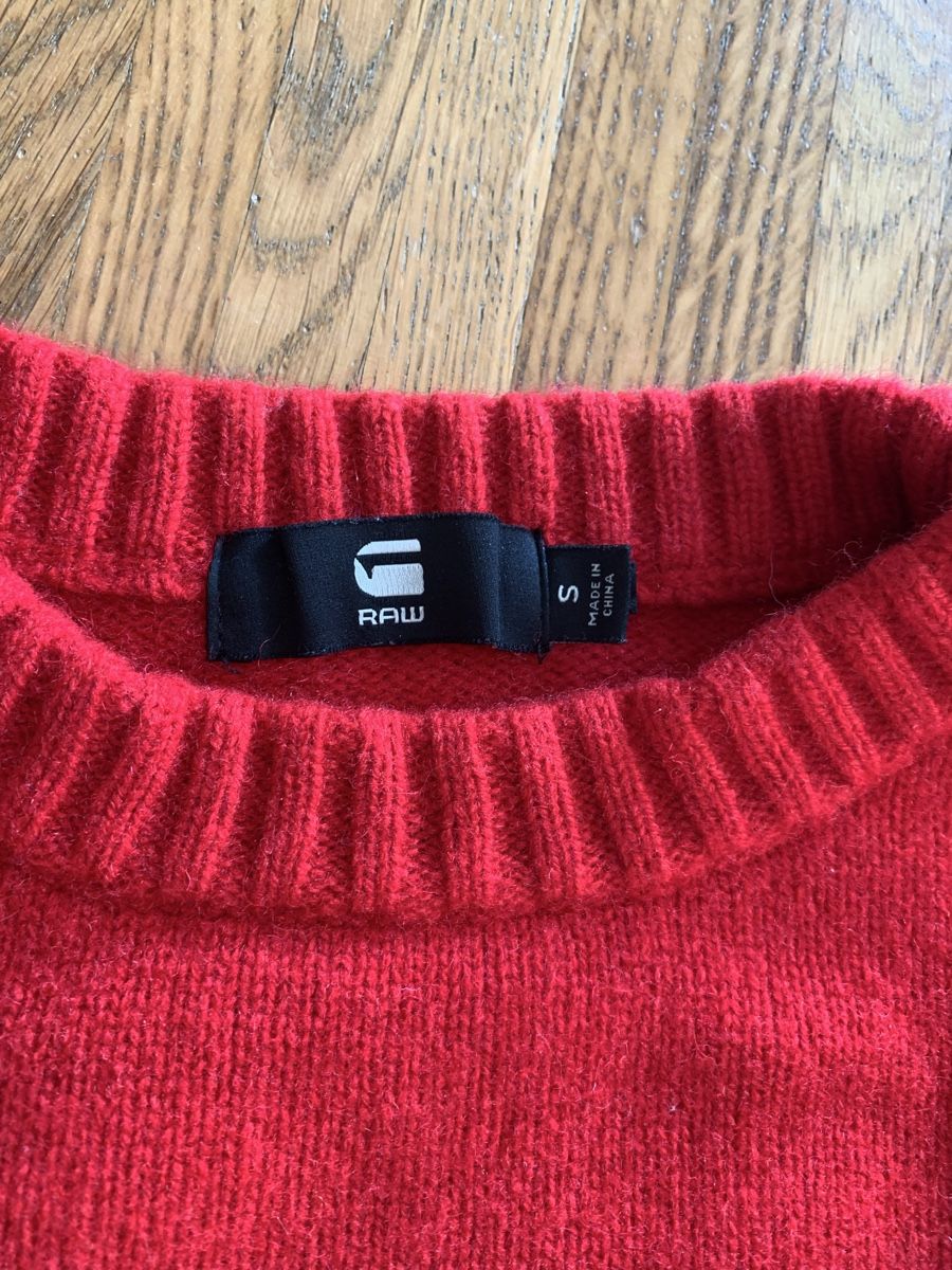 Wolle: Raw lambswolle pullover rot – Gebraucht aus Zürich von Nikuska32 1