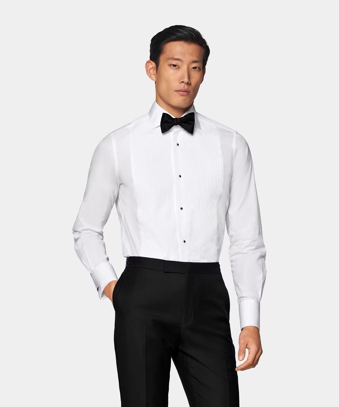 Hemden: Weißes Slim Fit Smokinghemd – Neu (gemäss Beschreibung) aus Glattpark(Opfikon) von pau_w672 1