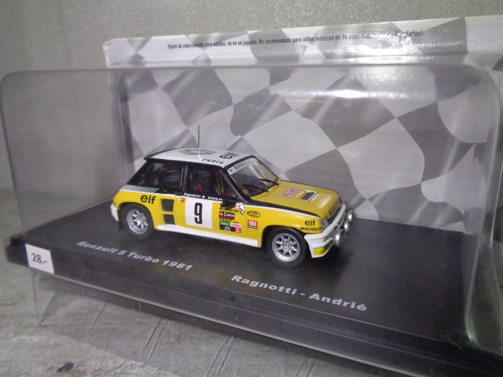 Voiture Miniature de Collection - SPARK 1/43 - RENAULT 5 Turbo - Europa