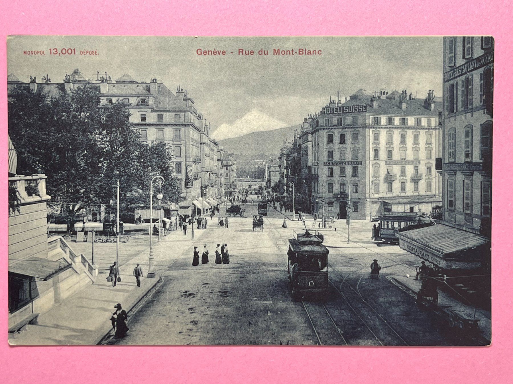Ansichtskarten: Genève - Rue du Mont Blanc – Gebraucht aus Steg VS von danwer74