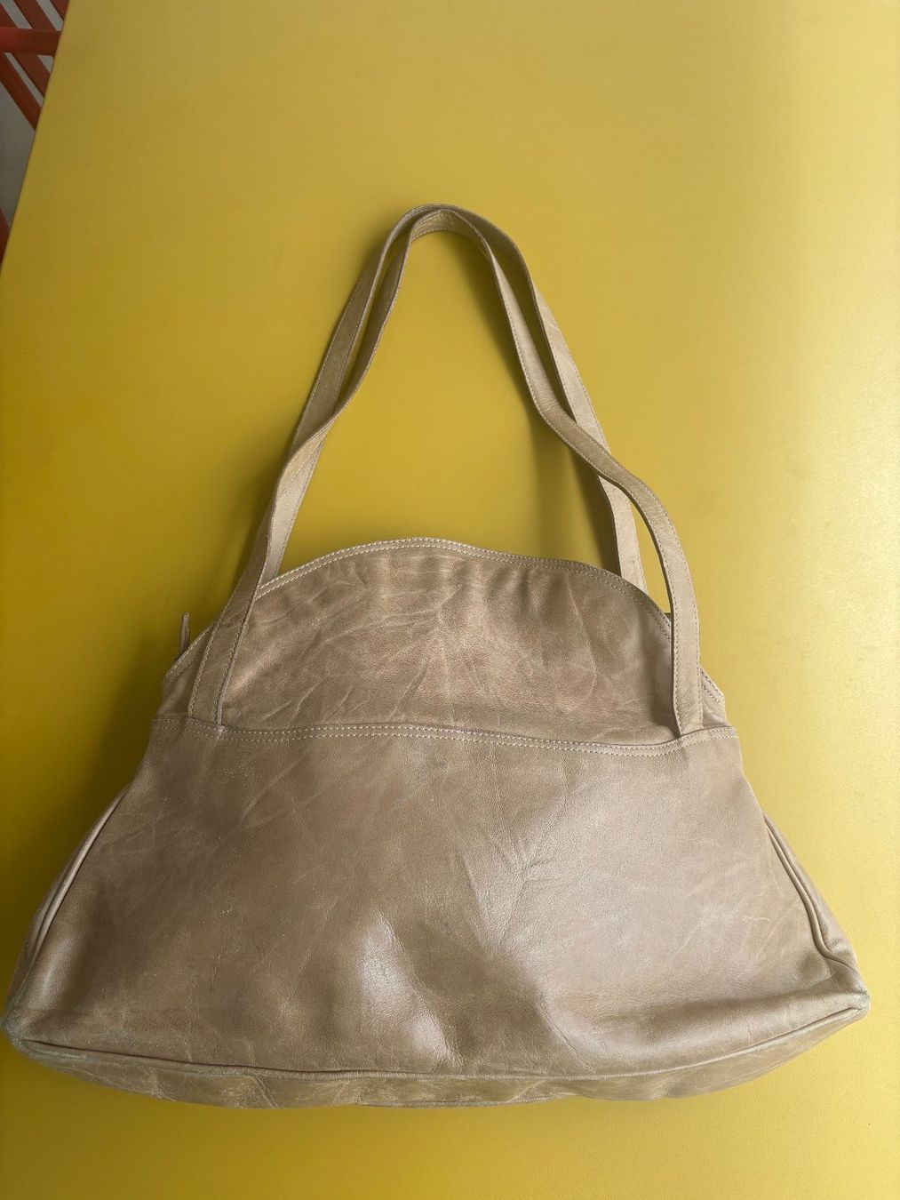 H&M Borse da donna: H&M TREND grau-beige Ledertasche – Usato da Zürich venduto da missmodernage 1