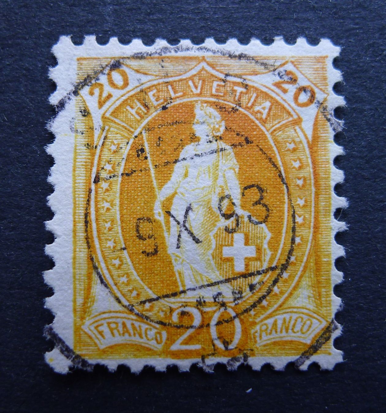 Alle Briefmarken: 66C, Vollstempel SÜS GR – Gebraucht aus Ebikon von SilvioFreund