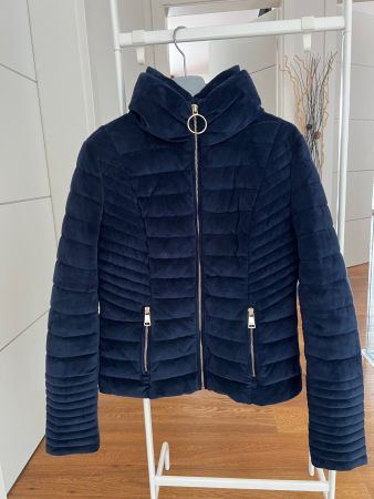 Guess Jacke, Samt Jacke, Royal blaue Jacke, Herbstjacke