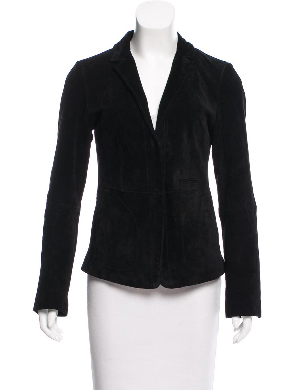 Jacken: ecru suede blazer size S color black – Gebraucht aus Adliswil von fashionholic