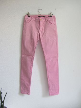 ZARA - Slim Fit Jeanshose rosa 38
