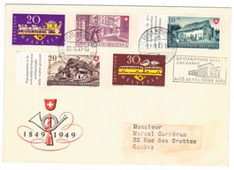 Lettre de Lausanne BPA A490 pour Genève le20.IX.49