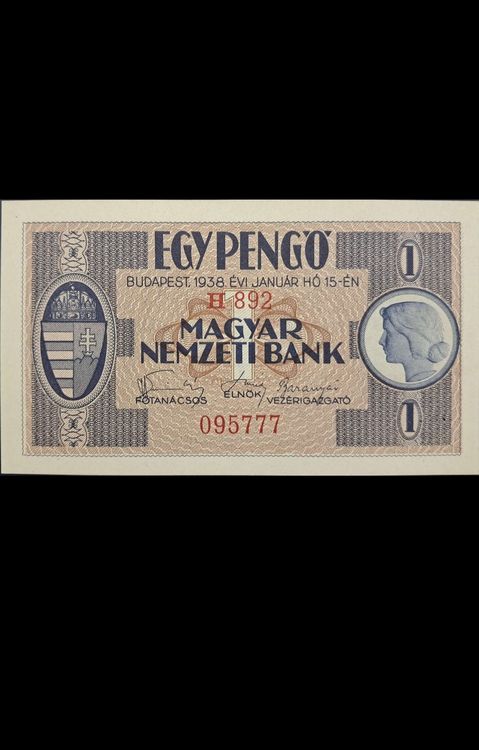 Ungarn 1 Pengö 1941 – Aluminium-Münze, Sehr Schön, Sammlerstück