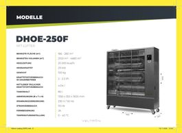 VELTRON DHOE-250 MIT VENTILATOR Infraroth-Diesel-Heizgerät