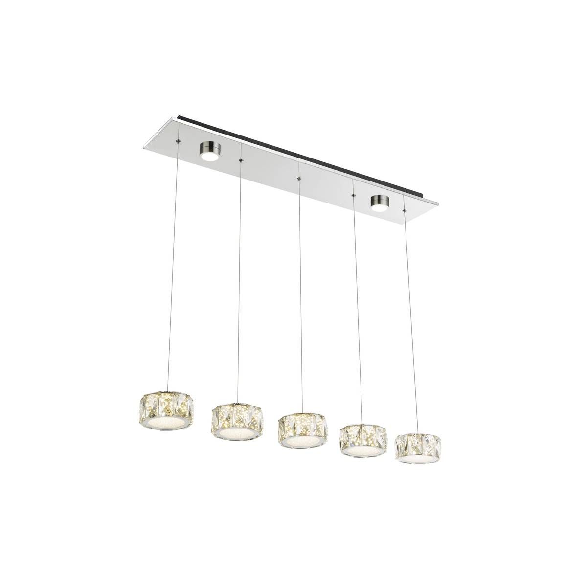 Lampadari & plafoniere: LED Pendelleuchte, Chrom, 82 cm x 16 cm – Nuovo (secondo la descrizione) da Kreuzlingen venduto da Smart-Light