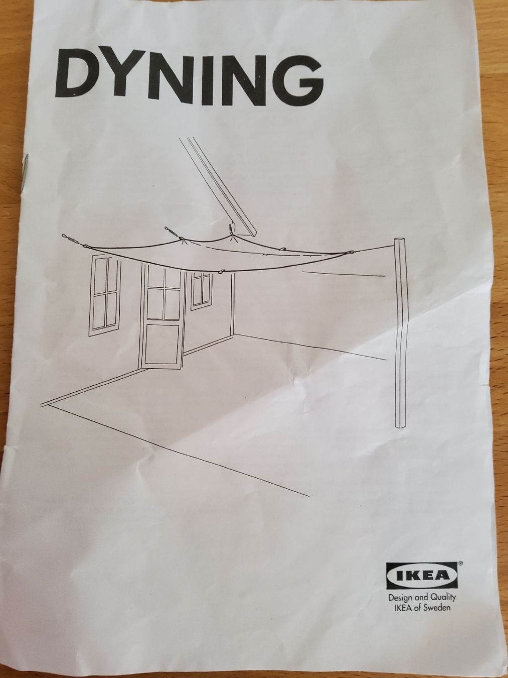 Ikea DYNING Sonnensegel, neuwertig, komplett, 415cm (Gebraucht) in Wattwil  fr CHF 21  mit Lieferung auf Ricardo kaufen
