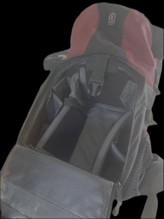 Kamerarucksack Tamrac schwarz rot