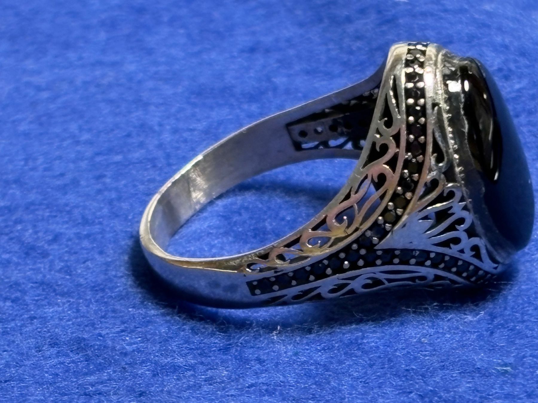Ringe: Silberring 925, mit Onyx, Grösse 30 – Gebraucht aus St. Peterzell von verena40 4