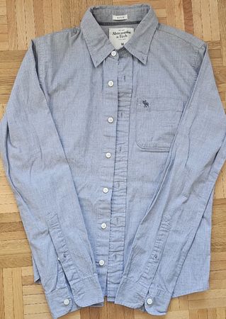 Abercrombie & Fitch shirt, muscle fit, size M, blue cotton