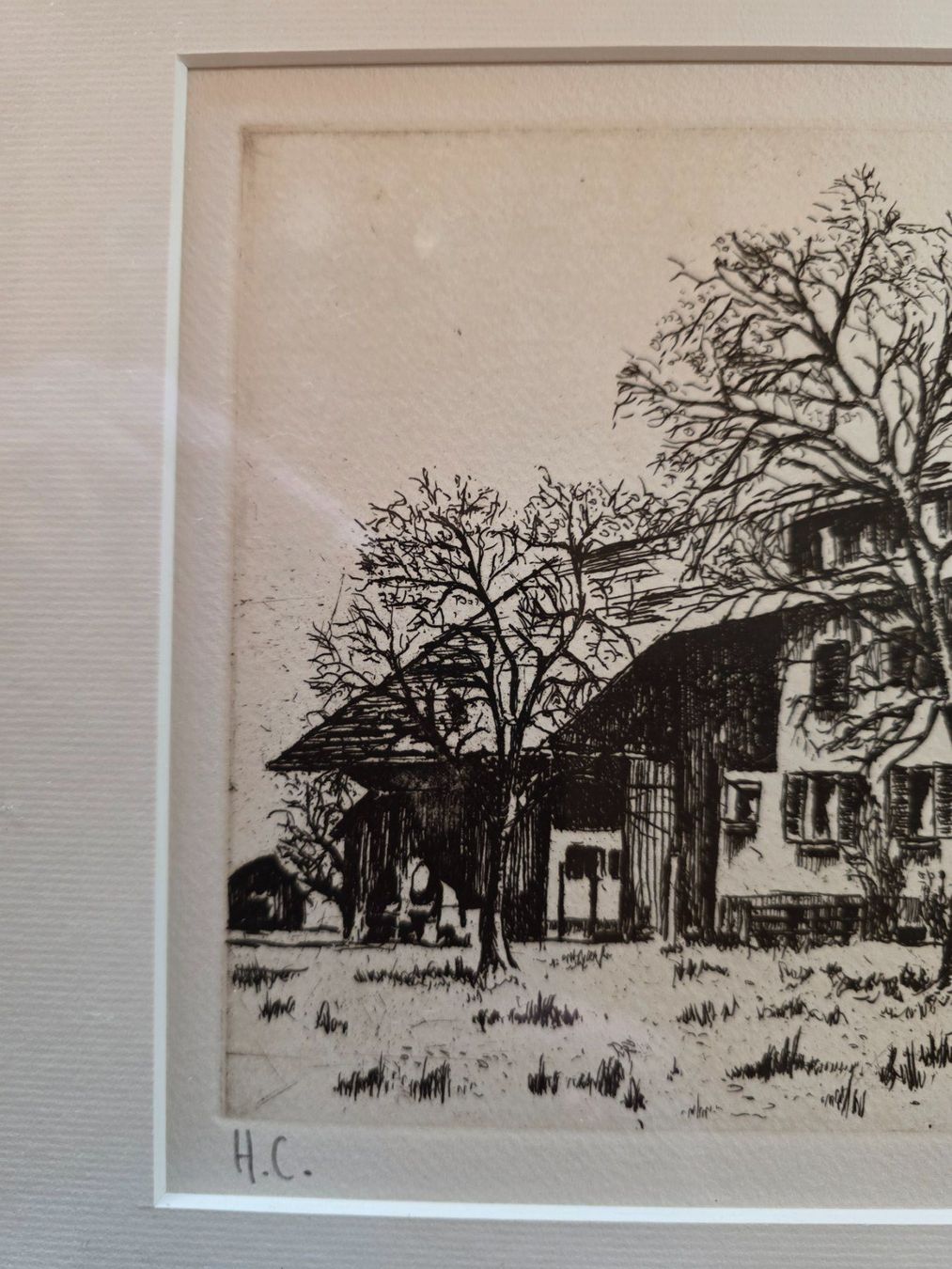 Dipinti: Bild Radierung Arthur Richard Moll 1988 – Usato da Walterswil BE venduto da Lonitti 1