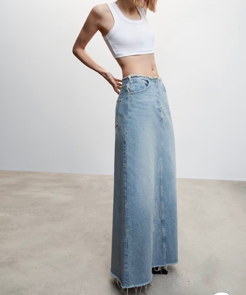 Mango Gonne: MANGO Maxirock aus Denim - neu - – Nuovo (secondo la descrizione) da Jona venduto da vanessasupermarket20 1