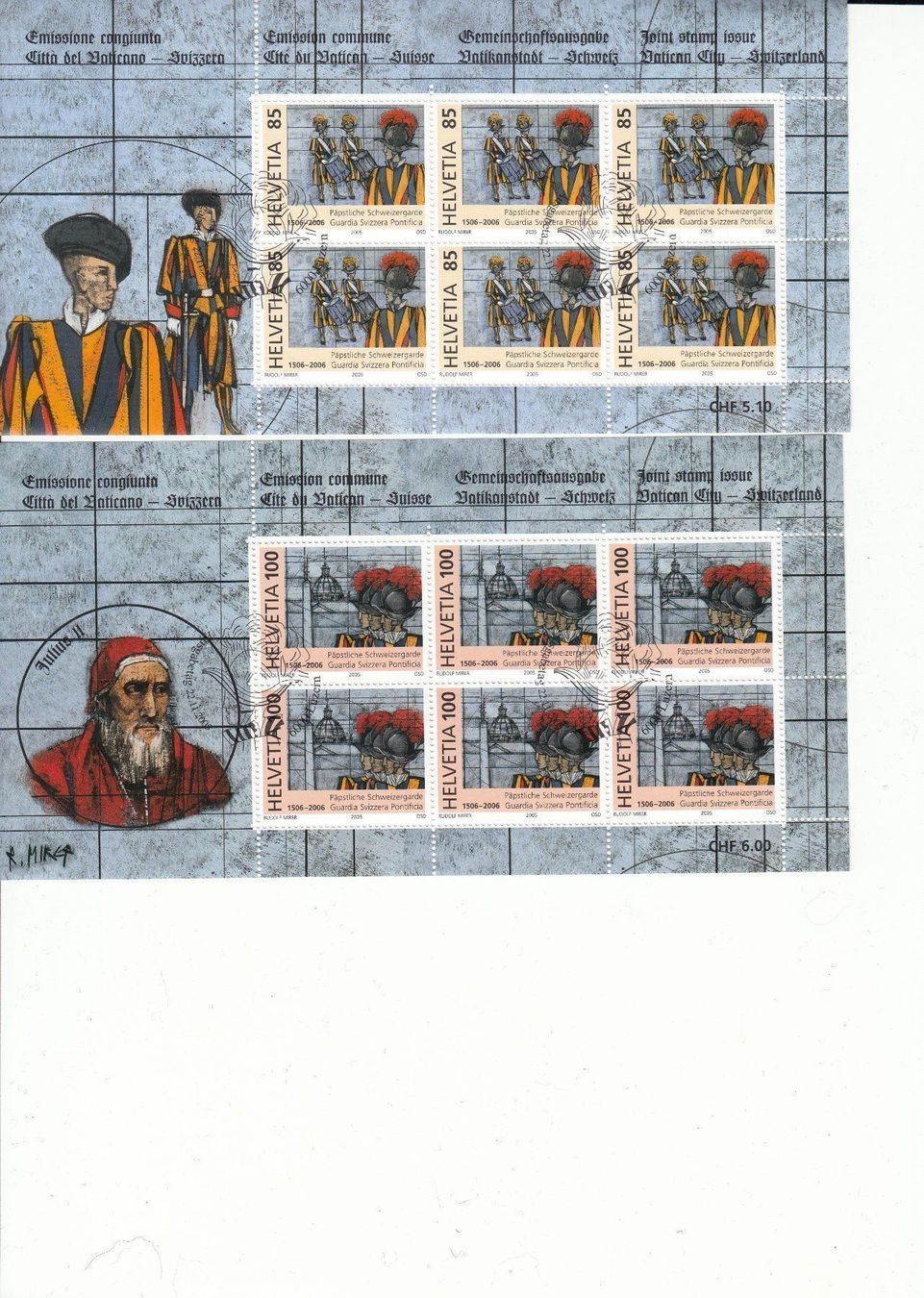 Tutti i francobolli: SBK 1183 - 1184 Kleinbogen mit ET – Usato da Bürglen TG venduto da StampGraf