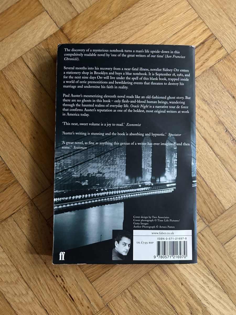 Libri: Oracle night, paul auster – Usato da Zürich venduto da fla_qd7x 1