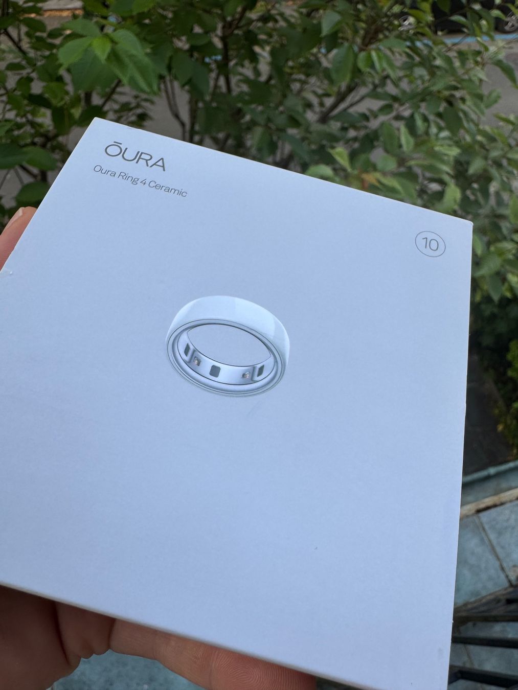 Oura Anelli: Oura Ring Generation 4, Keramik weiss (Cloud), Grösse 10 – Usato da Zürich venduto da tinahovestadt 2