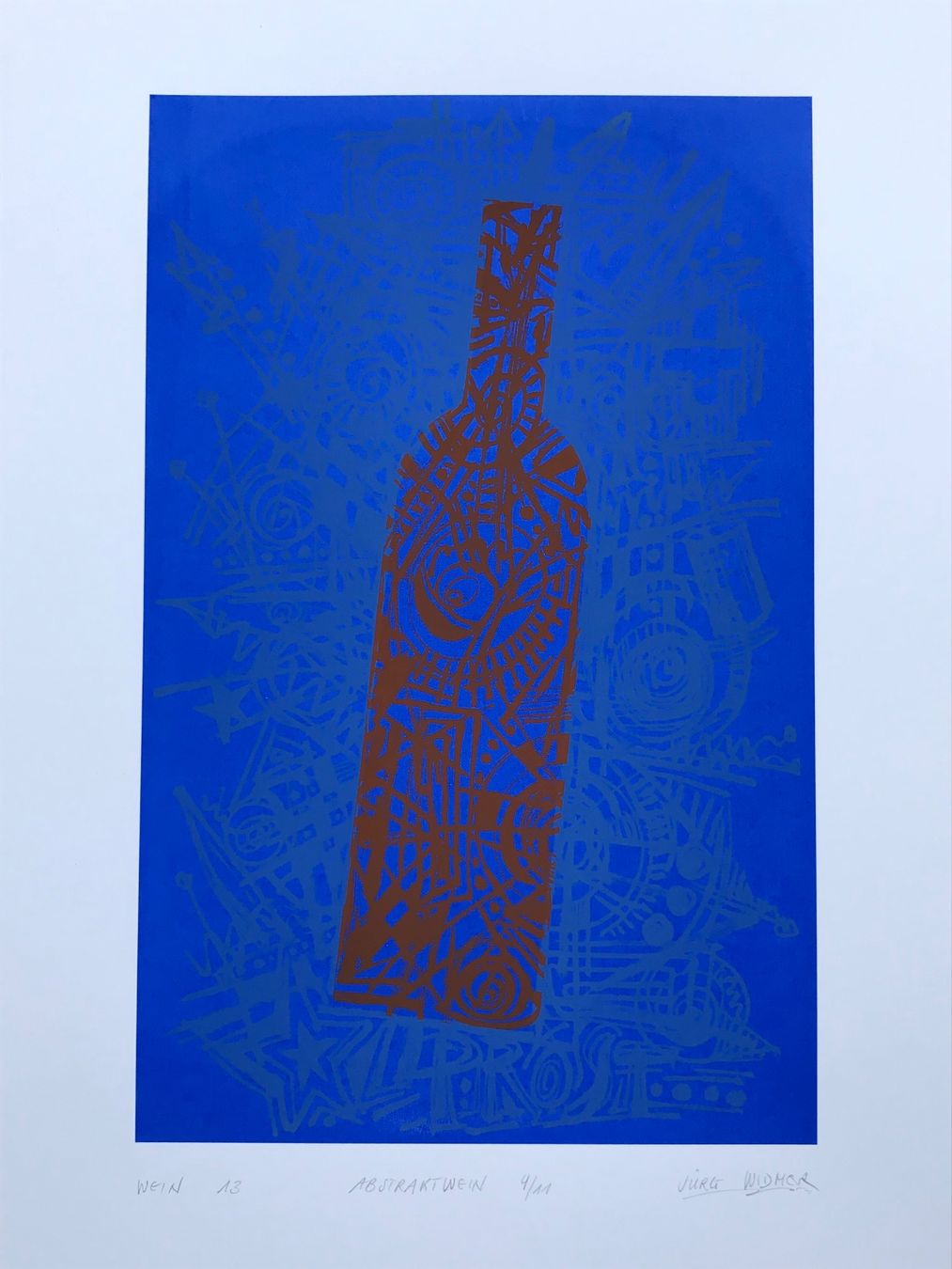 Grafica & Litografie: Artwine 13, Jürg Widmer, Siebdruck – Nuovo e nell'imballaggio originale da Seltisberg venduto da quadartswiss