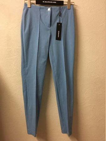 Cambio Hose Ros mit Baumwolle mittel blau bleu 29 inch Gr 34