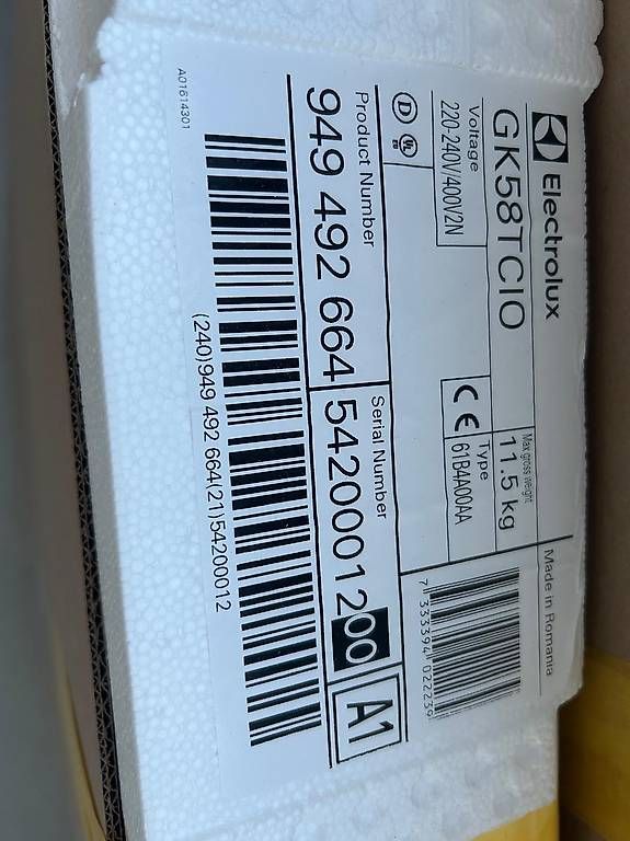Electrolux Cucine: Electrolux GK58TCIO Induktionskochfeld neu – Nuovo e nell'imballaggio originale da Speicher venduto da Thueringer 1
