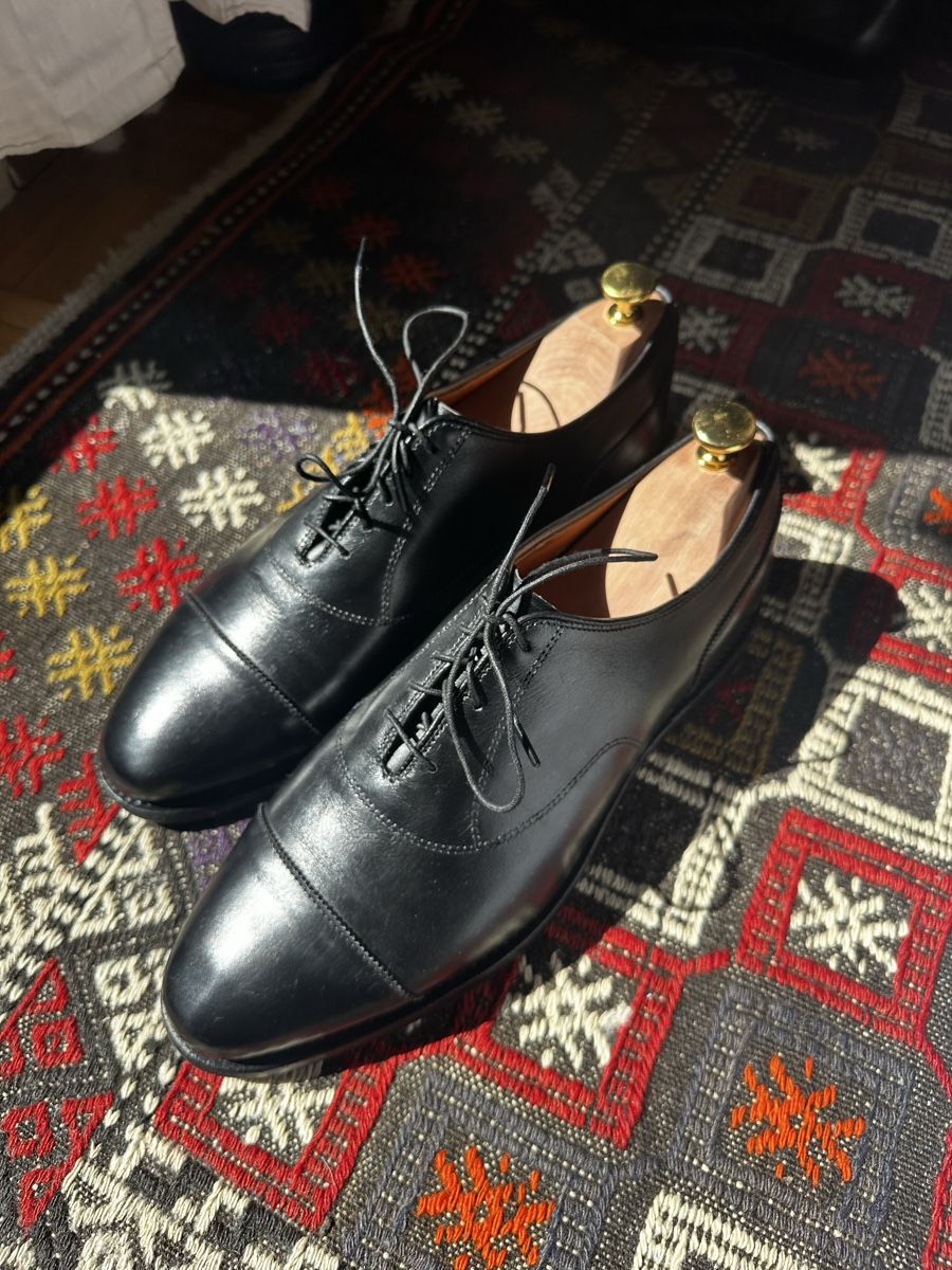 Herrenschuhe: Allen Edmonds Cap-toe Derby, schwarz, 42.5 / UK 8.5 – Neu (gemäss Beschreibung) aus Zürich von hannahbuettgen