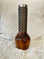 Vintage Pfeffermühle Akazienholz gewebter Griff 23cm