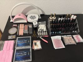 Nageldesign Set mit UV Lampe und Zubehör