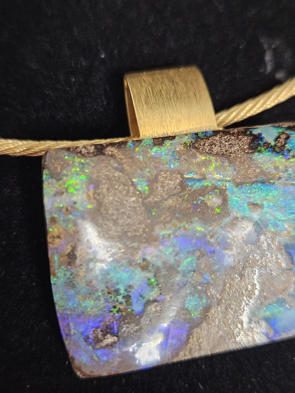 Catenine: Goldcollier 750 mit Anhänger Boulderopal – Usato da Schlieren venduto da Bestleo 6