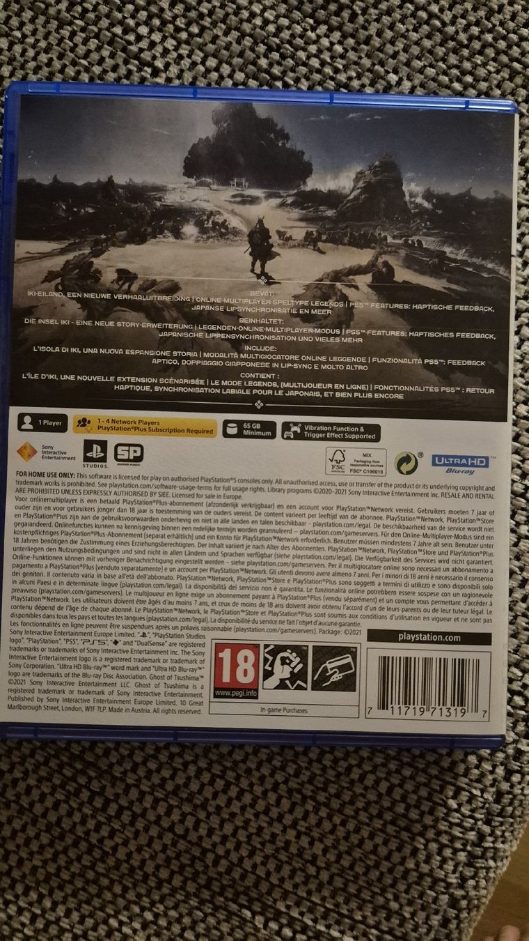 Giochi: Ghost of Tsushima PS5 – Usato da Richigen venduto da mon_lz67 1