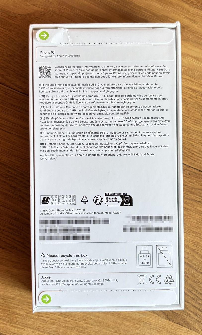 Apple Handys / Smartphones: Apple iPhone 16, Schwarz, 128GB – Neu und originalverpackt aus Fahrweid von diamondsonmars 1