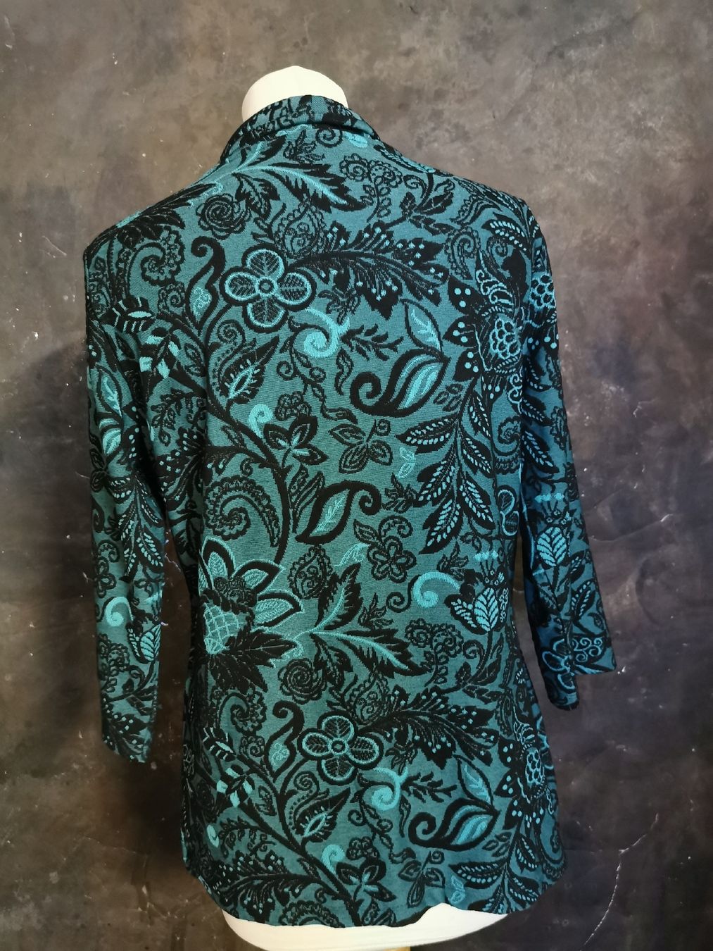 Camicette: Blusenshirt, petrol/schwarz – Nuovo (secondo la descrizione) da Wettingen venduto da Biitel 2