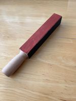 Abziehleder vierfach aus Buchenholz mit Diamantpaste