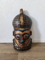 Afrikanische Wandmaske aus Kamerun (1991)  Handgeschnitzt