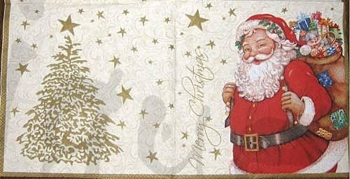 Tovaglioli: Serviette weihnachtsmann (w17) 2Stk. – Nuovo (secondo la descrizione) da Schlatt TG venduto da kreativ-atelier