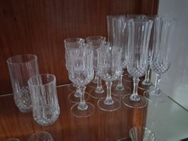 Verschiedene Trinkgläser Set Kristallglas gebraucht