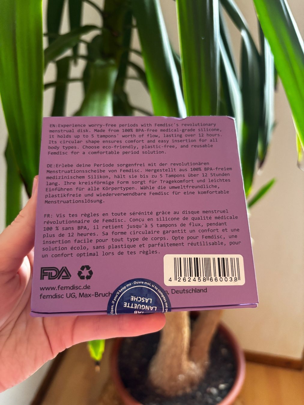 Attrezzature mediche: Femdisc Menstruationsdisk medizinisch Silikon – Nuovo e nell'imballaggio originale da Bern venduto da ViksiBash 2