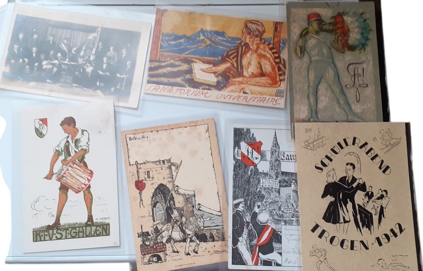 Cartoline postali: Lot Ansichtskarten Studentica – Usato da Mörschwil venduto da antiksalon 3