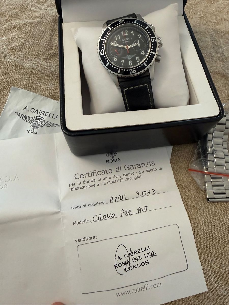 Orologi: 2013 Cairelli Chronograph vintage watch automatic – Usato da Morbio Inferiore venduto da Artdeco83