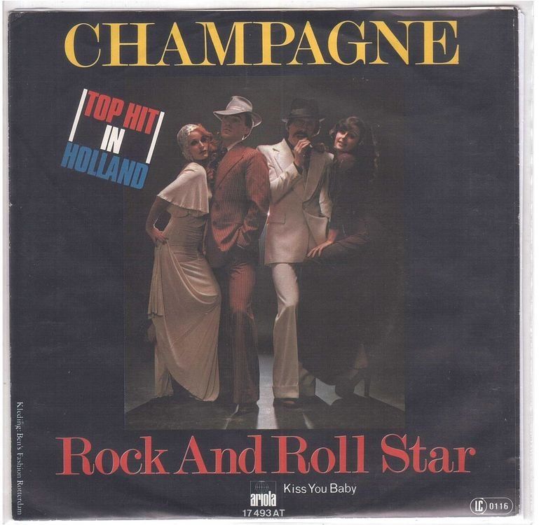 Dischi in vinile: Single7  Champagne  -- Rock and Roll Star – Usato da Rheinau venduto da asteng