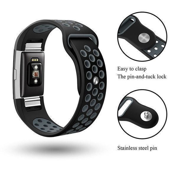 Hometrainer: Silikon Armband Fitbit Charge 2 – Nuovo e nell'imballaggio originale da Zürich venduto da Watch-247 1