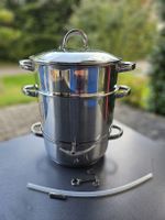 Dampfgarer 3-teilig mit Abfüllschlauch