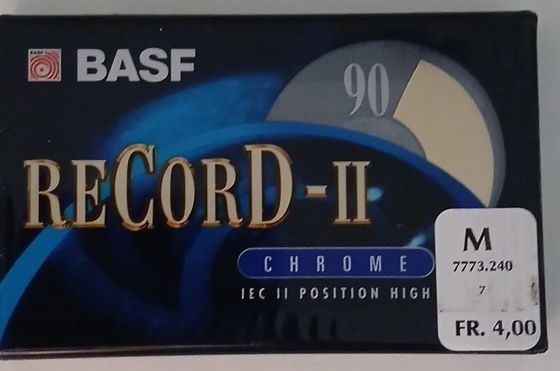 Musicassette: BASF RECORD-II- 90 Minuten Chromkassette neu – Nuovo e nell'imballaggio originale da Berikon venduto da pil_thm8