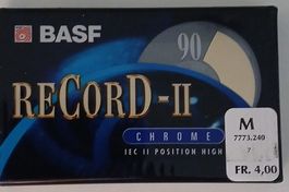 BASF RECORD-II- 90 Minuten Chromkassette neu