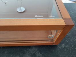 Calligaris, Wandkonsole, Konsole mit Schiebeglas Kirsche