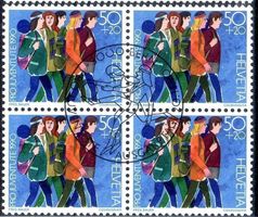 HELVETIA 1990 PRO JUVENTUTE JUGENDGRUPPE AUSGABETAG - Y52