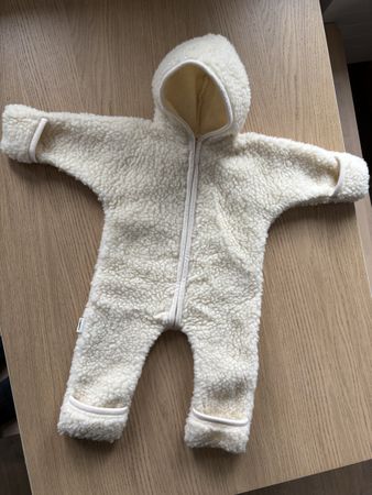 Winter merino wool baby jumpsuit (6-18 months)