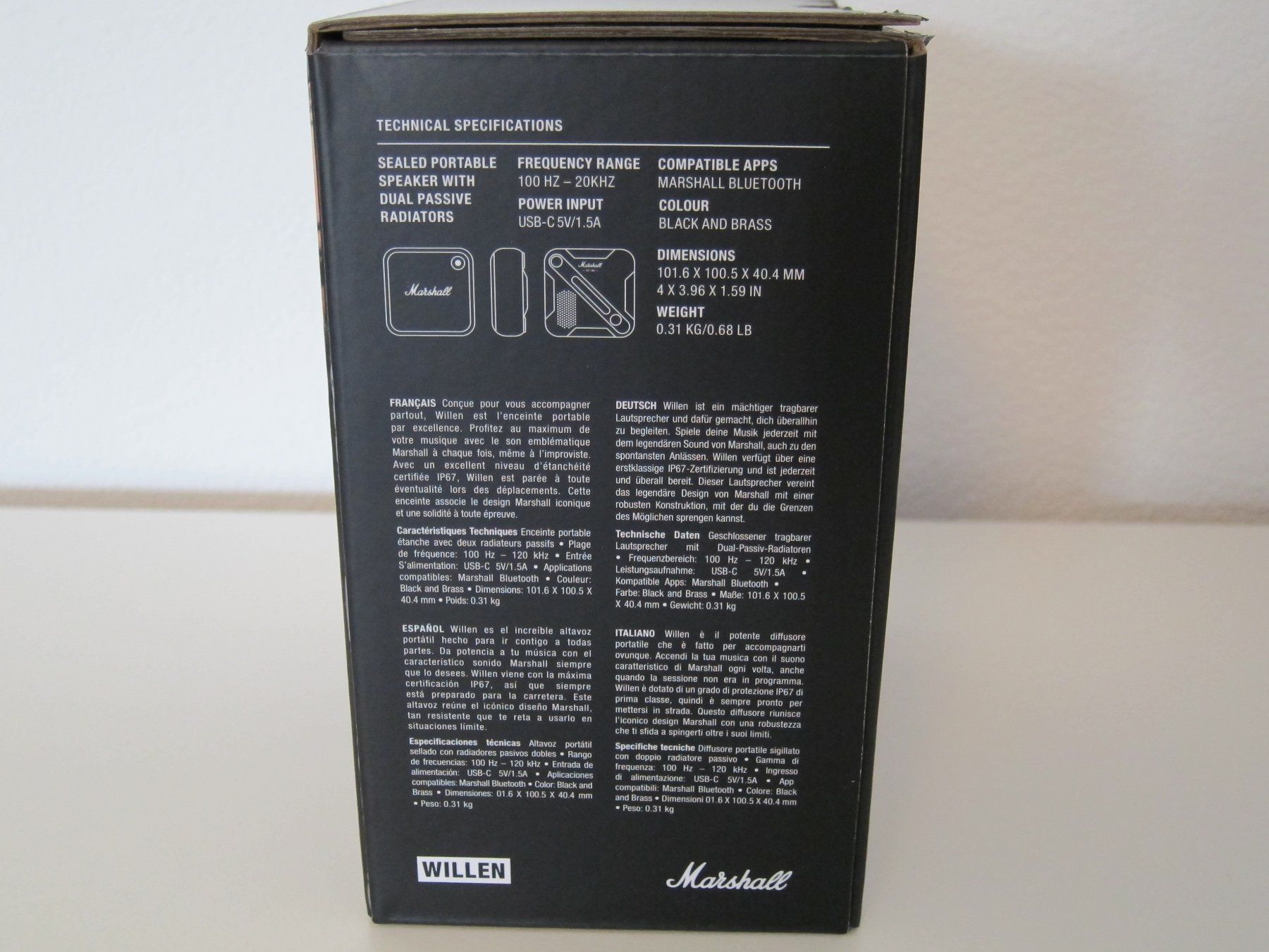 Marshall Lautsprecher: Marshall Willen Bluetooth-Speaker – Neu (gemäss Beschreibung) aus Kloten von luethirolf61 7