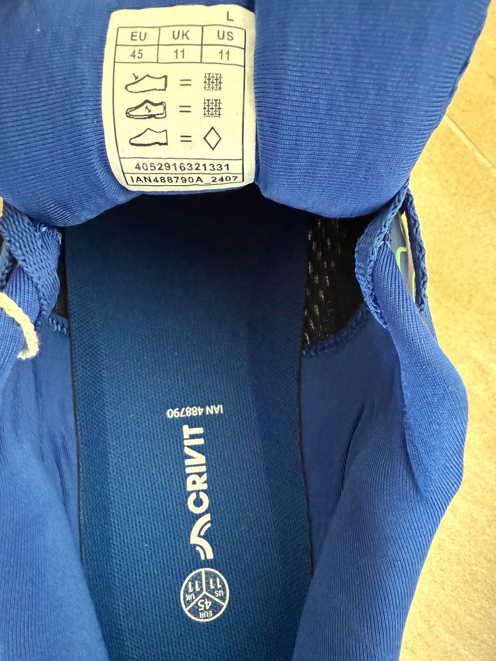 Herrenschuhe: Baskets Crivit, p.45 – Neu (gemäss Beschreibung) aus St-Gingolph von GoldenKeys 6
