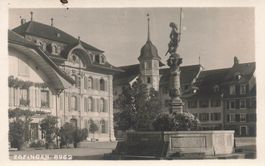 Zofingen (AG) – Historischer Brunnen auf dem Platz